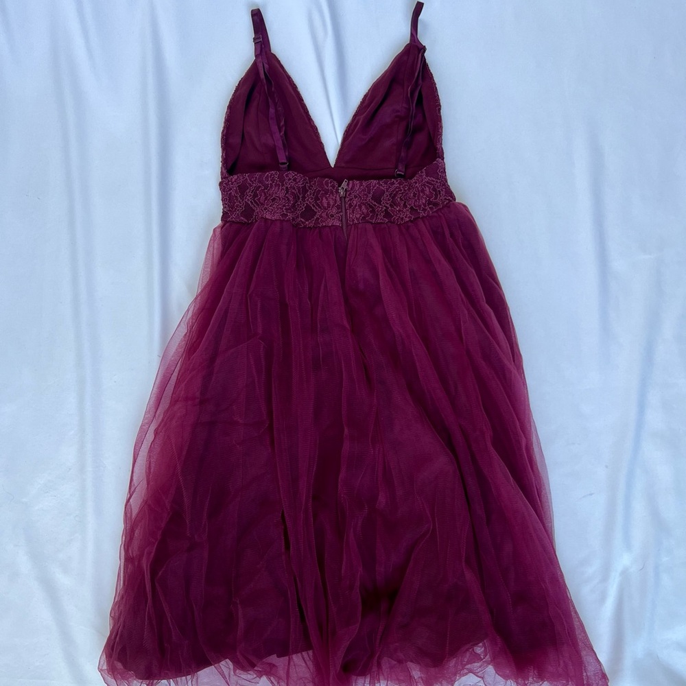 Tulle Plum Dress - Picture 2 of 3